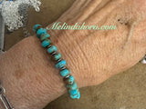 Cow chain and turquoise bracelet