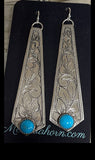 Elongated diamond Earrings