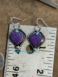 Purple Mohave diamond earrings