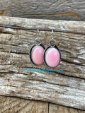 Pink conch shell earrings