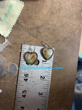 Royston Ribbon heart earrings