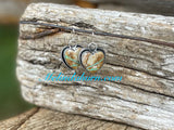 Royston Ribbon heart earrings