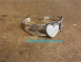 Hearts and White Buffalo bracelet