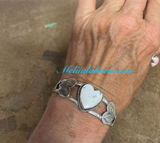 Hearts and White Buffalo bracelet