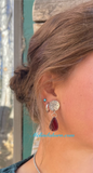 Red Rosarita earrings