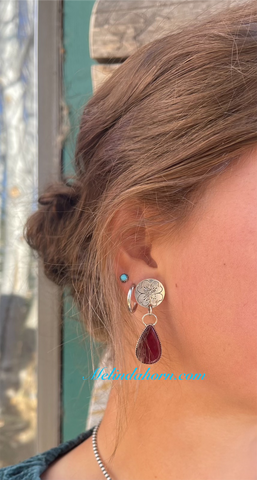 Red Rosarita earrings