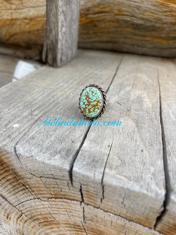 Copper & Sage ring