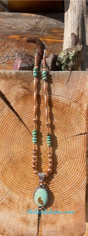 Copper and Sage necklace and pendant