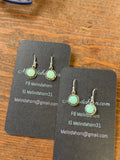 8 mm Kingman turquoise dangle earrings