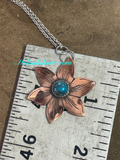Copper Lilly necklace