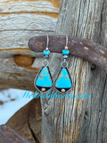 Kingman Blue Pinecone earrings