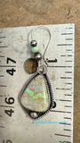 Minty Royston Ribbon turquoise pinecone earrings