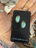 Kingman turquoise studs