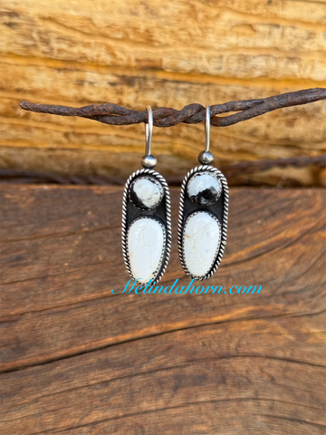 Kachina White Buffalo earrings