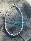 White Buffalo beaded necklace