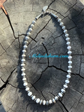 White Buffalo beaded necklace