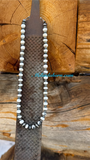 White Buffalo beaded necklace