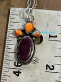 Blooming Barrel cactus necklace