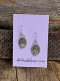 Pink Wheat Earrings