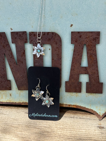Star Lilly Stud Earrings, Dangle Earrings, and Necklace