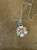 3/4” Western Flower Sterling silver