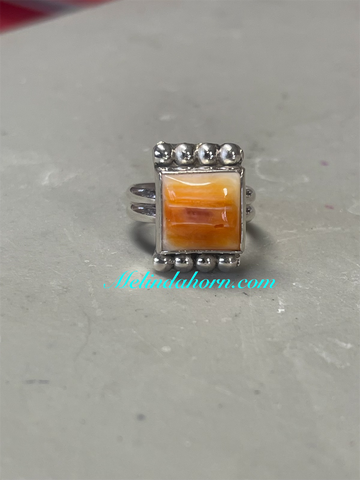 Dotted Orange spiny ring