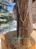 Inital cross necklace