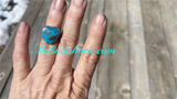 Persian turquoise heart ring