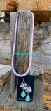 Pink conch shell necklace