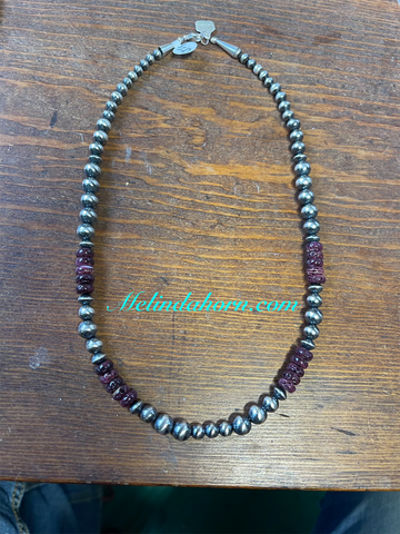 OG purple spiny oyster necklace