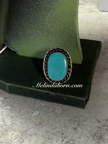 Kingman turquoise ring.