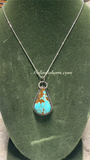 #8 turquoise Teardrop necklace
