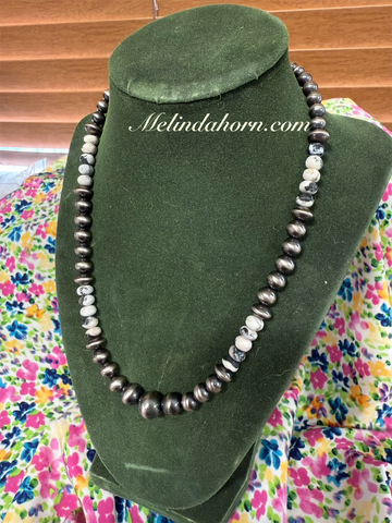 White Buffalo beaded necklace