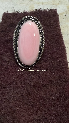 Pink Conch ring size 9 1/2