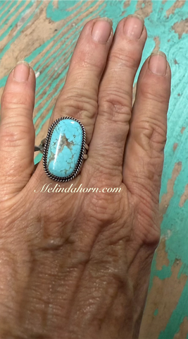 #8 turquoise ring