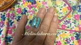 #8 turquoise rectangle ring