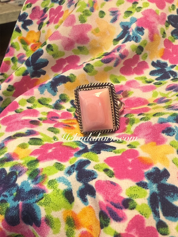 Pink conch ring