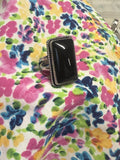 Onyx rectangle ring