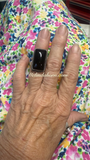 Onyx rectangle ring