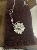 3/4” Western Flower Sterling silver