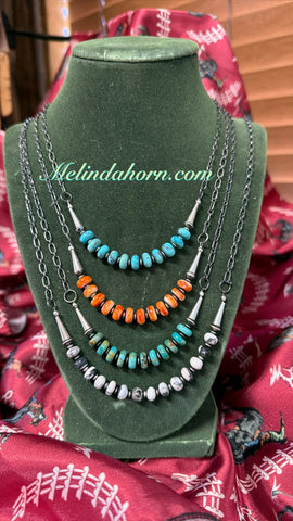 Cow Chain and Turquoise necklace