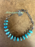 Cow chain and turquoise bracelet