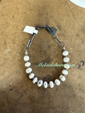 White Buffalo and Cow chain bracelet