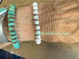 White Buffalo and Cow chain bracelet