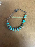 Cow chain and turquoise bracelet