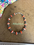 Red Spiny beaded bracelet