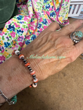 Red Spiny beaded bracelet