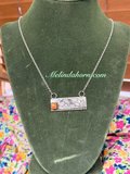 Sterling bar necklace