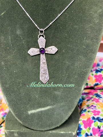 Engraved cross