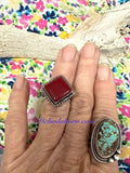 Red Rosarita square ring